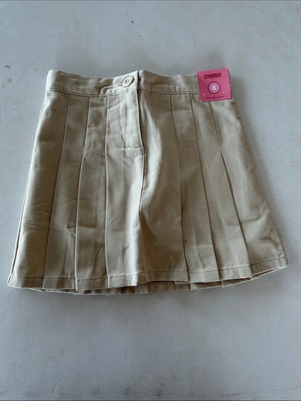 NWT Gymboree Khaki Pleated School Skirt
